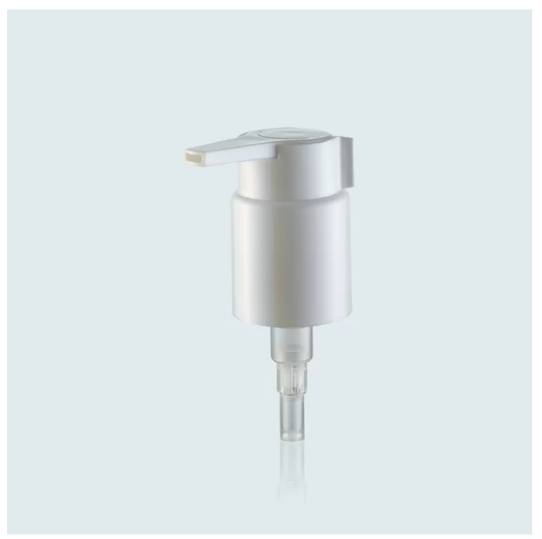 Plastic Cream Pump Treatment Pump 22mm Black Metal Pump For Cosmetic